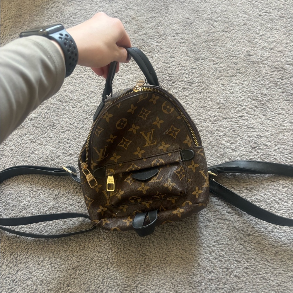Louis Vuitton Classic Brown and Gold Backpack
